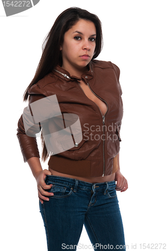 Image of Brown leather