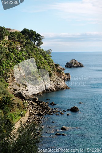 Image of Sea coast with rocks 