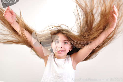 Image of windy hair