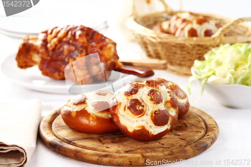 Image of Pretzel bread rolls