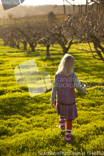 Image of Little girl outdoors