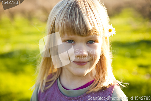 Image of Little girl outdoors