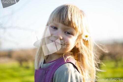 Image of Little girl outdoors