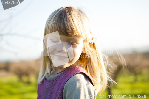 Image of Little girl outdoors