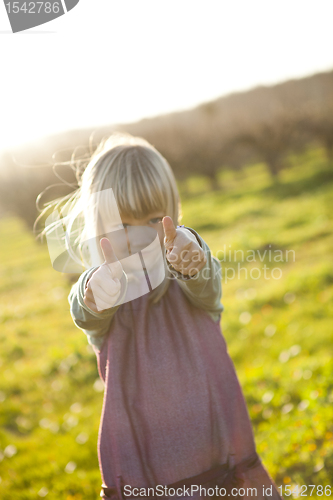 Image of Little girl outdoors
