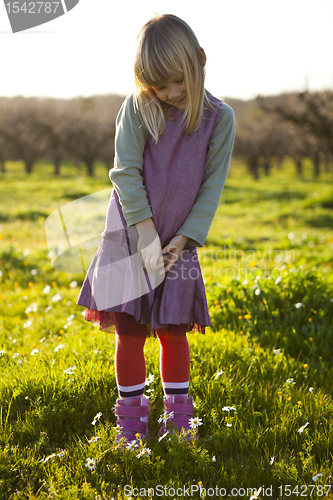 Image of Little girl outdoors