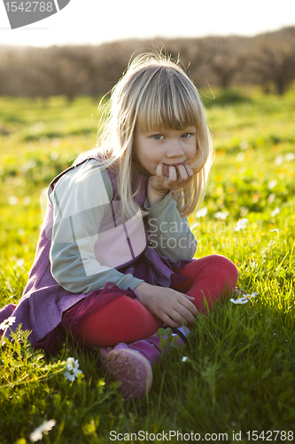 Image of Little girl outdoors