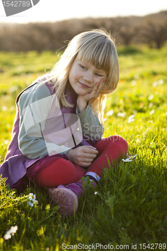 Image of Little girl outdoors