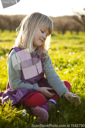 Image of Little girl outdoors