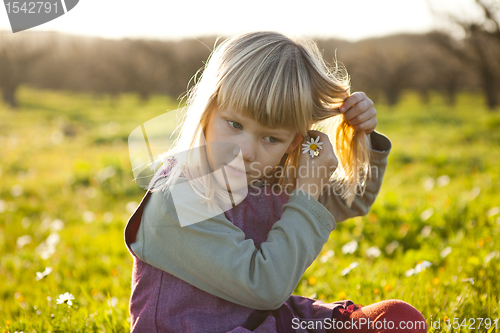 Image of Little girl outdoors
