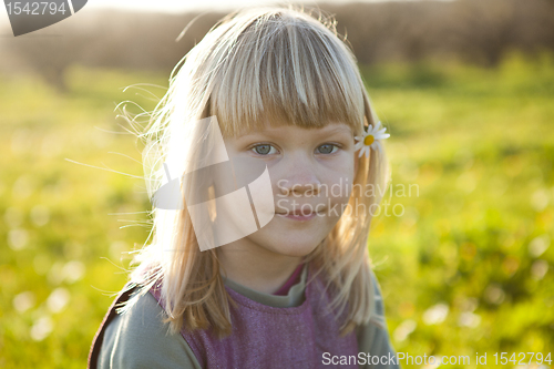 Image of Little girl outdoors