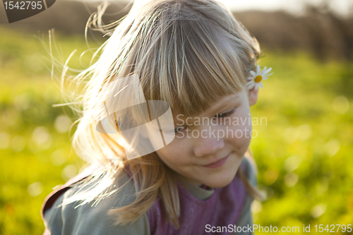 Image of Little girl outdoors