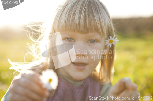 Image of Little girl outdoors