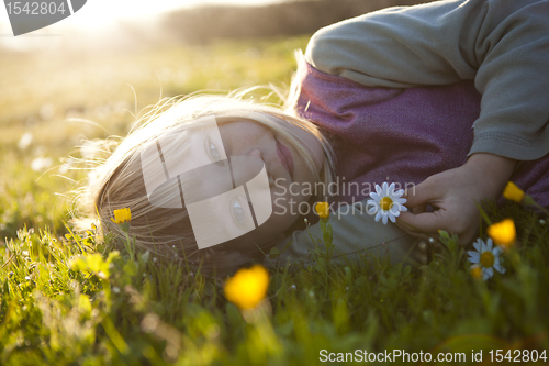 Image of Little girl outdoors