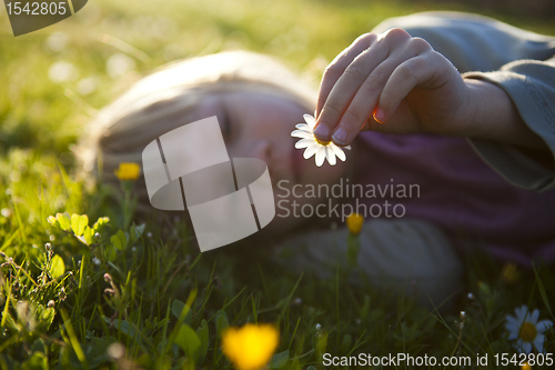 Image of Little girl outdoors
