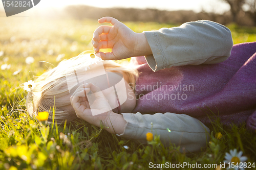 Image of Little girl outdoors