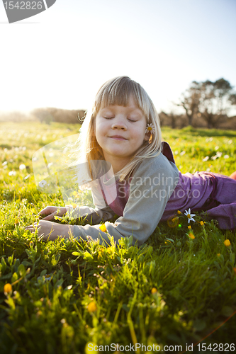 Image of Little girl outdoors