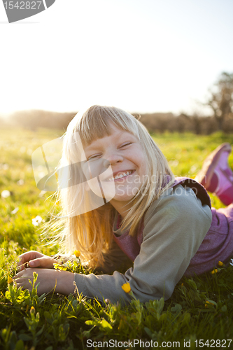 Image of Little girl outdoors
