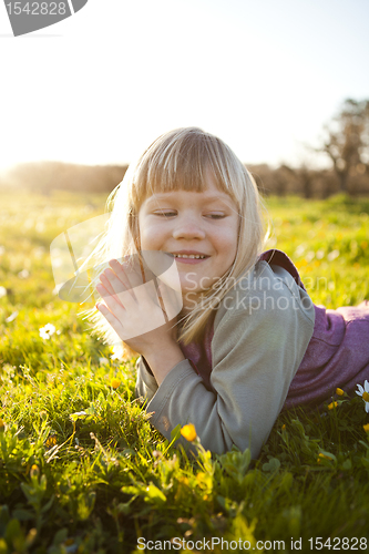 Image of Little girl outdoors