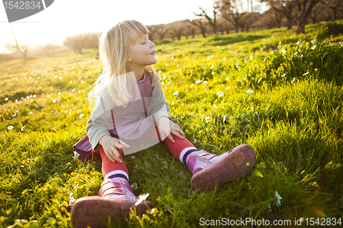 Image of Little girl outdoors