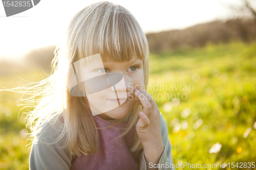 Image of Little girl outdoors