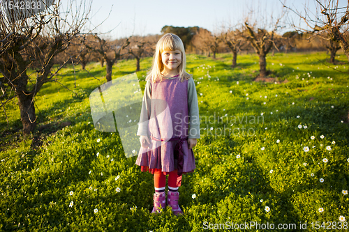 Image of Little girl outdoors