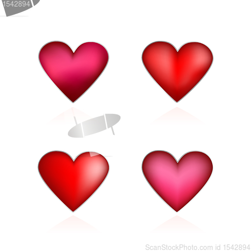 Image of Set Valentines hearts