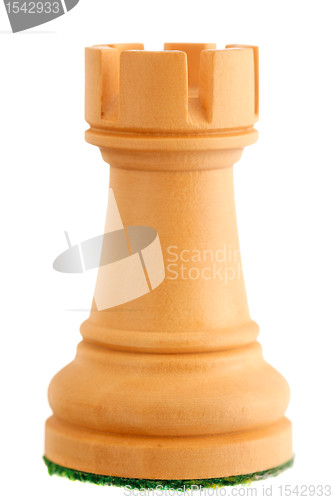 Image of Chess piece - white rook