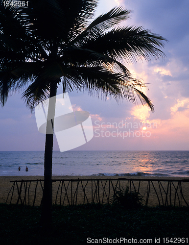 Image of Sunset at Kalutara  beach