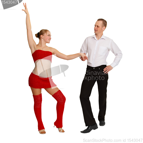 Image of Dancing young pair