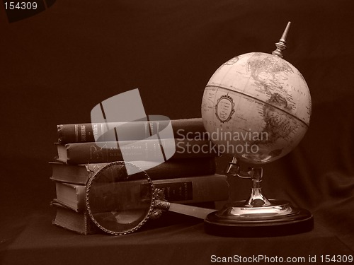 Image of Globe with Books