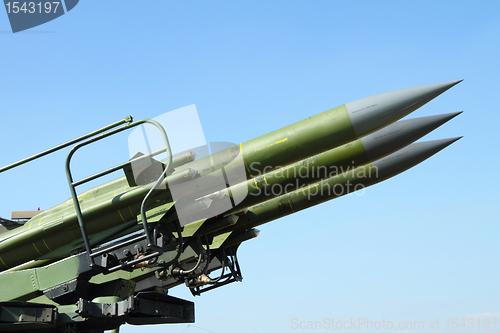 Image of anti aircraft rockets