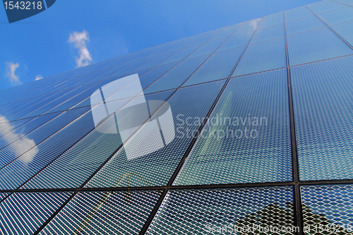 Image of new architecture against blue sky