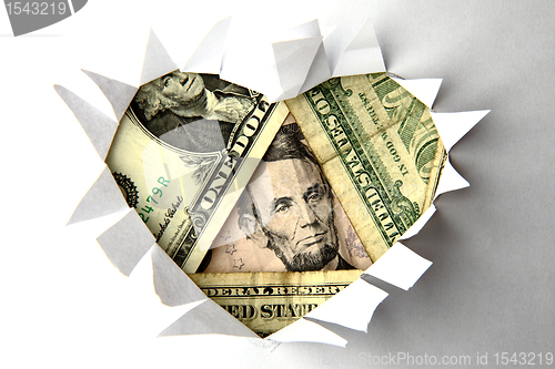 Image of dollar heart