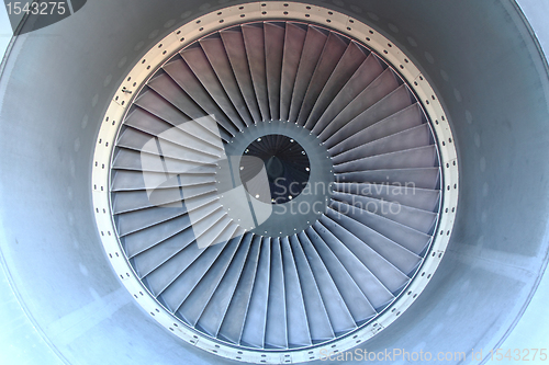 Image of airplane turbine