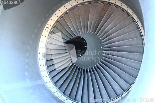 Image of airplane turbine