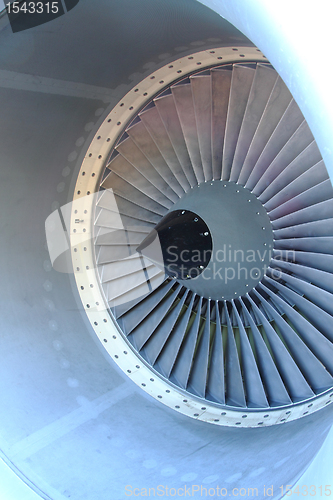 Image of aircraft turbine 