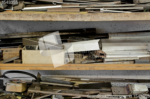 Image of rack with steel parts