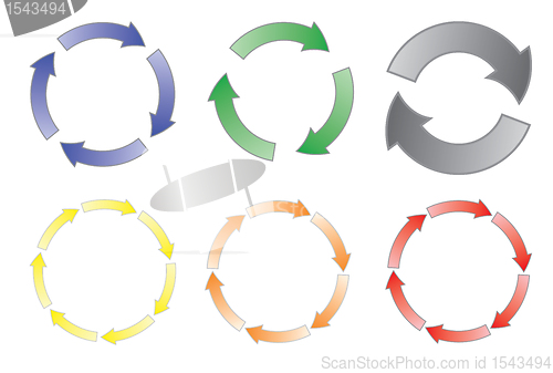 Image of set of cycling arrows