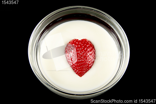 Image of strawberry yogurt heart