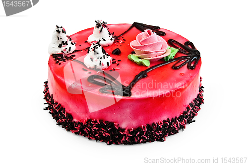 Image of Cake with red jelly