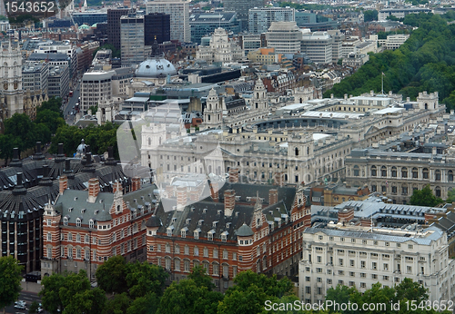 Image of aerial view of London
