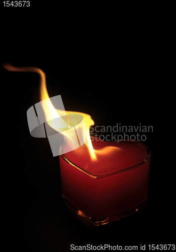 Image of burning heart flame