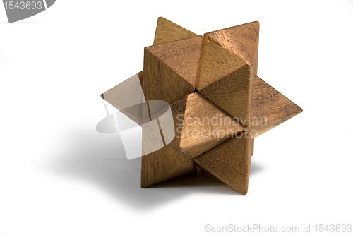 Image of wooden 3D puzzle