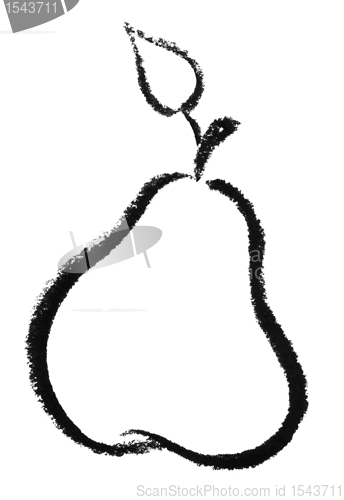 Image of sketched pear