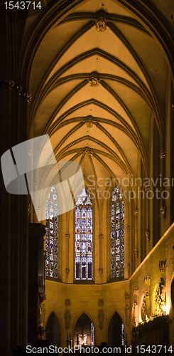 Image of inside cathedral in Colmar detail