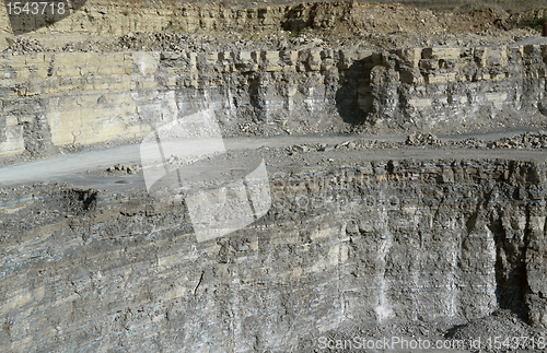 Image of quarry wall in sunny ambiance