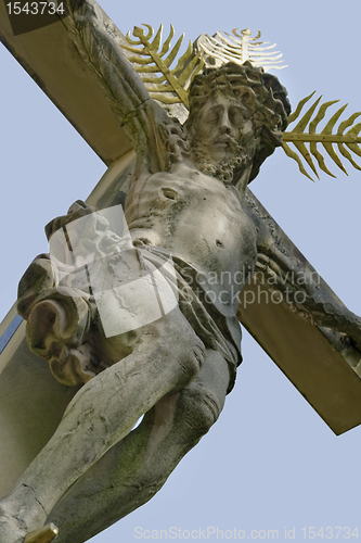 Image of crucifix at a old graveyard in Freiburg