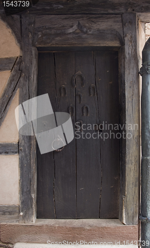 Image of historic doot at Haut-Koenigsbourg Castle