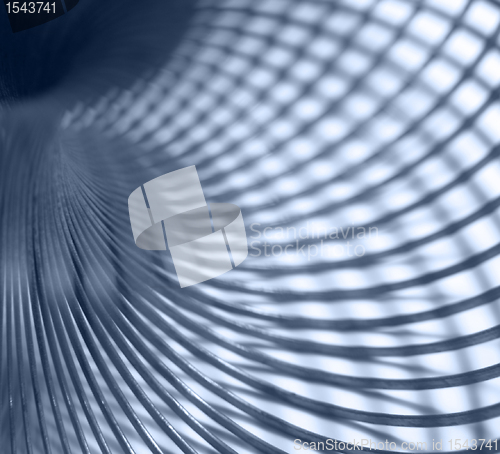 Image of metallic spiral abstract